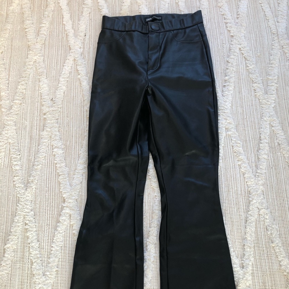 Zara faux leather pants
